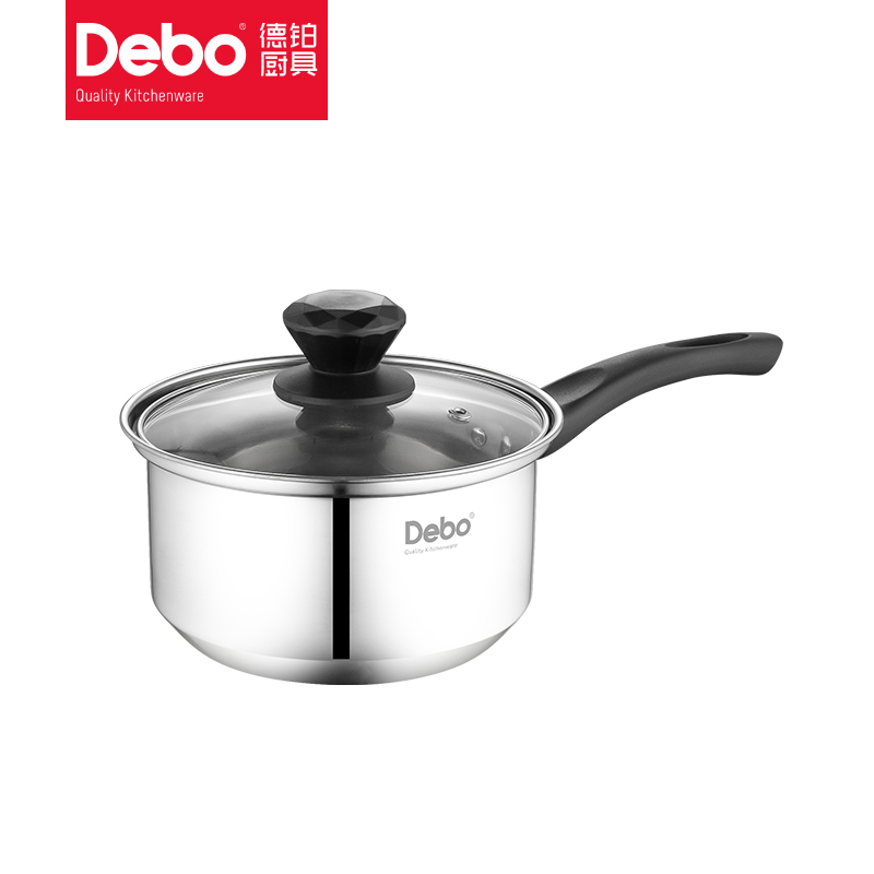 德铂(Debo) 贝弗莉婴儿辅食锅奶锅 蒸锅宝宝婴儿辅食锅热牛奶泡面小奶锅汤18cm DEP-747