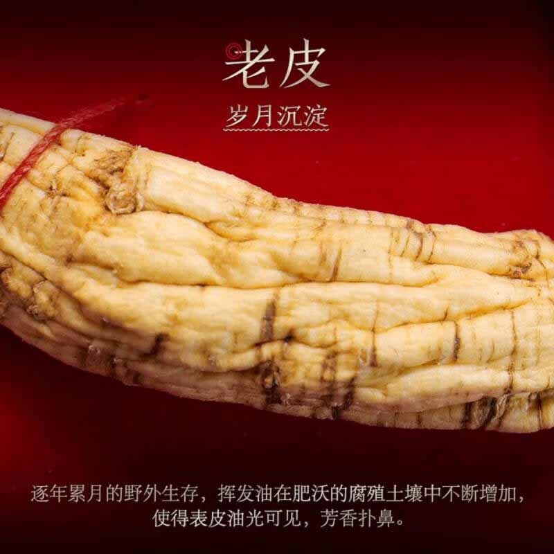 长白山人参林下参礼盒约20-25年干货礼盒大补元气林下参11-15g*1盒