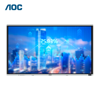 AOC 75T34V会议平板75英寸4K智能会议平板 触屏视频会议一体机电子白板智慧屏商用显示