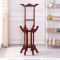 仿古脸盆架落地卫生间置物面盆架铁艺浴室卫生间铁艺洗脸盆架子 平头款加厚红棕色(无镜)