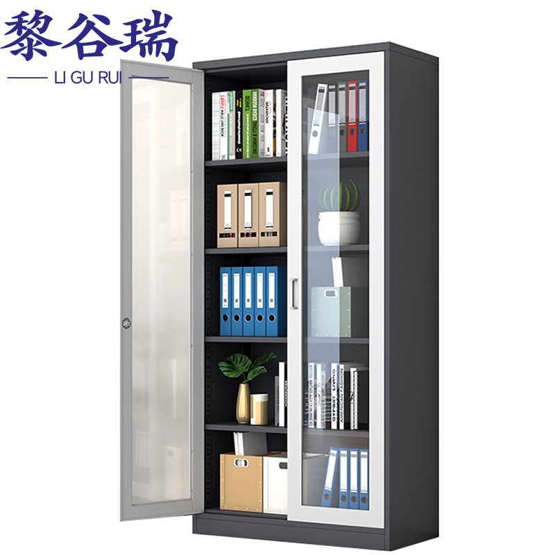 黎谷瑞 铁皮柜 通玻对开 台高清大图