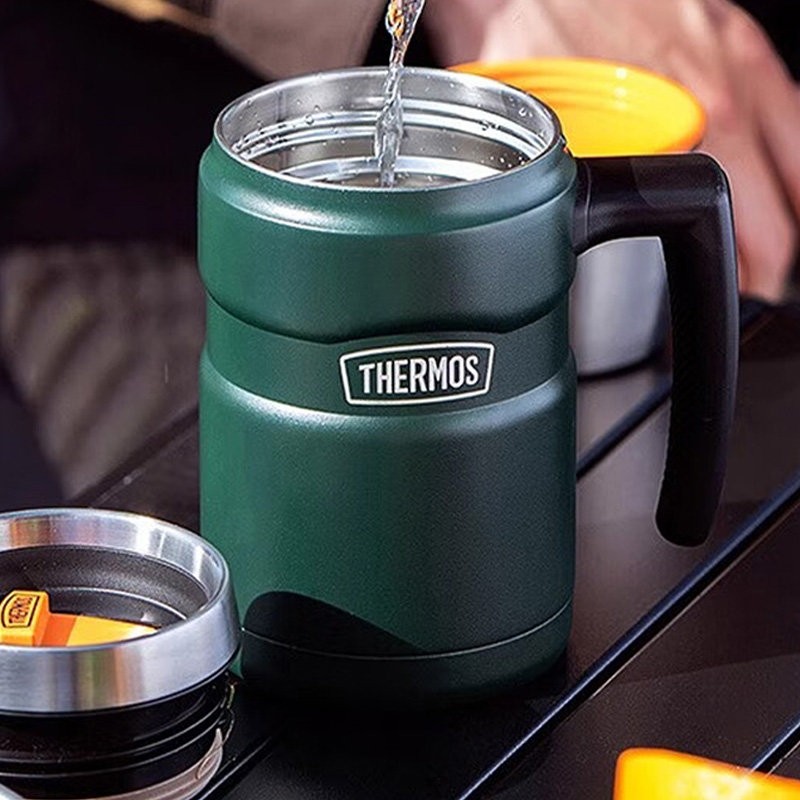 膳魔師保温杯530ml不锈钢带把手TSK2-470S(颜色随机)高清大图