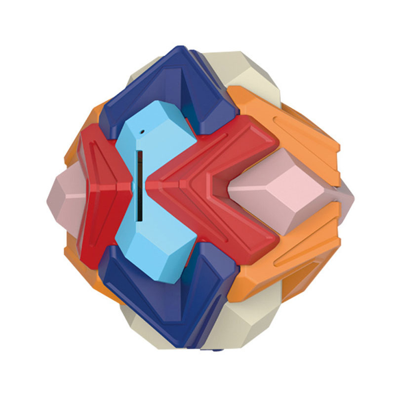 KIDNOAM儿童益智拼插立体3D智力拼装球 趣味DIY可拆卸组装积木存钱罐早教玩具