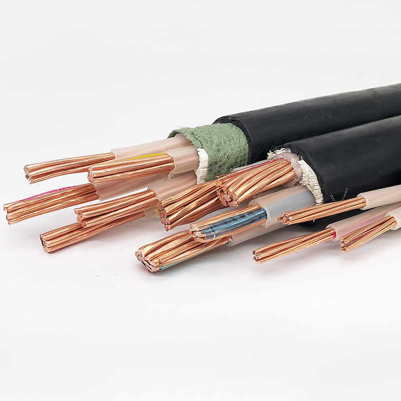 迎科 电线电缆 NH-YJY-1KV-3×95+2×50平方毫米 国标铜芯耐火阻燃电缆线(一米装)可定制