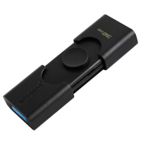 [免邮]金士顿(Kingston)32GB U盘 DTDE手机电脑两用优盘USB3.2 Type-C双接口 黑色