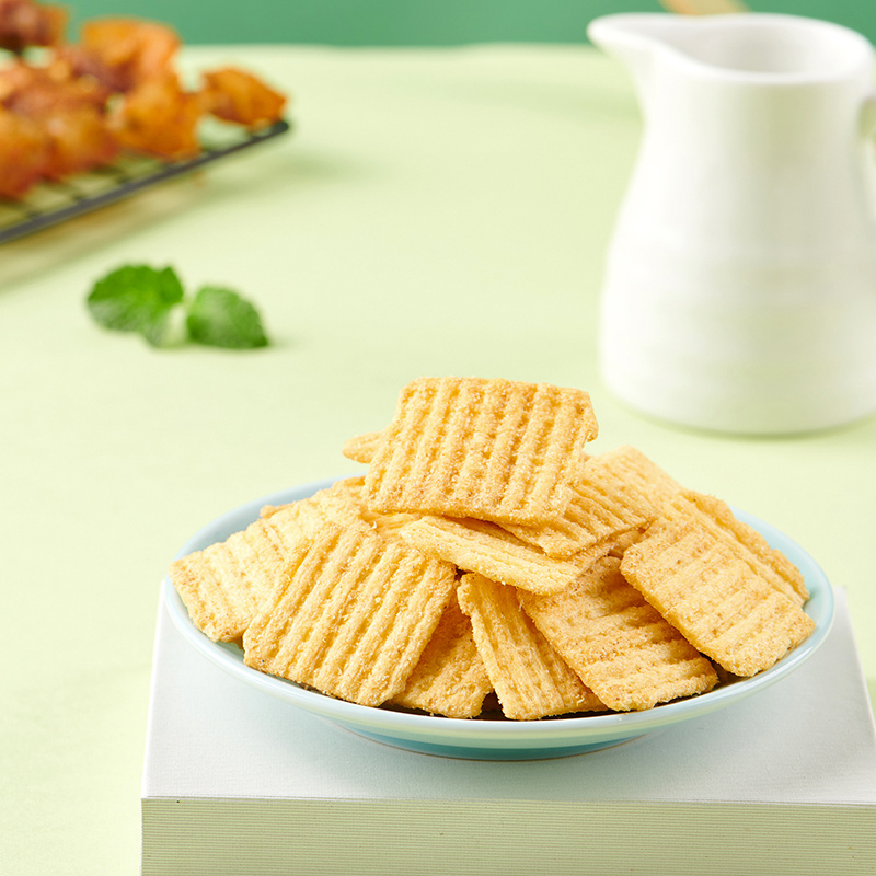 [69元任选13件]来伊份玉米锅巴(孜然烧烤味)60g*2休闲零食袋装膨化食品高清大图