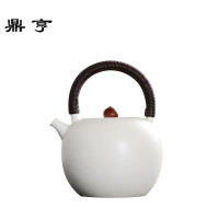 鼎亨 苏打釉陶壶 陶瓷白泥提梁壶 煮茶壶 烧水泡茶壶功夫茶具