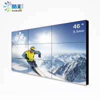 酷彩商显 液晶拼接屏无缝大屏幕电视墙工业级显示器京东方lg安防监控会议大屏led显示屏 46英寸3.5mm