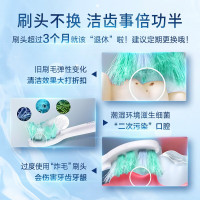 飞利浦(PHILIPS)电动牙刷头 基础洁净 3倍清除牙菌斑 3支装HX6013适配钻石3系HX51/HX3/HX6系列