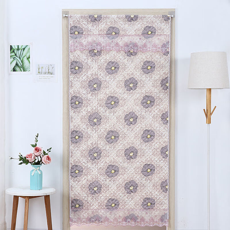 维诺亚棉门帘冬季家用加厚挡风保暖卧室厨房客厅装饰隔断防冷气门帘布艺高清大图