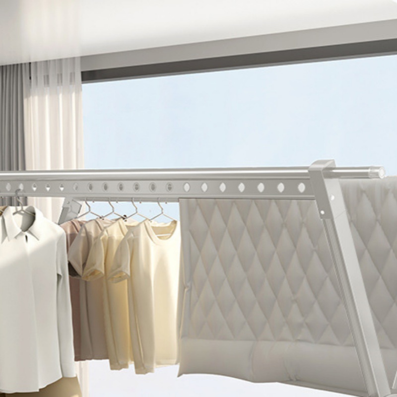 攸形 不锈钢晾衣架250*54*137cm个高清大图