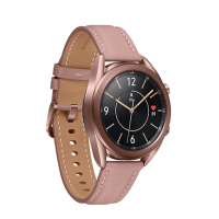 三星 Galaxy Watch3 迷雾金 41mm BT版 蓝牙电话智能手表 音乐播放天气表盘 睡眠评分 血氧测量 真皮表带