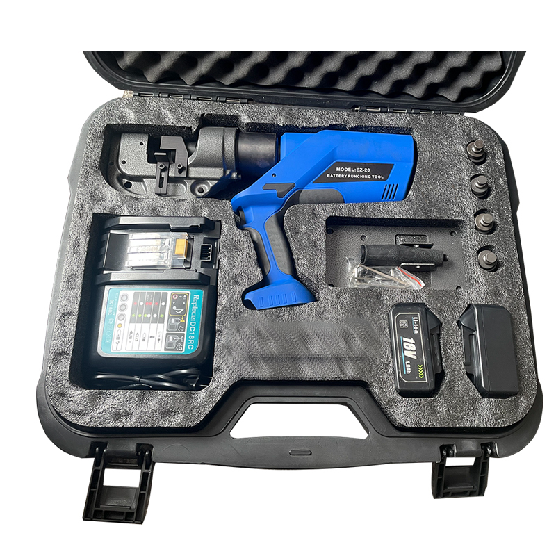 式冲孔机 遥控手动两用充电式打孔机 板材液压开孔器 便携式开孔机 ez