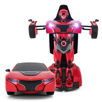 星辉(Rastar)RS战警陆空互动组合 遥控变形机器人+遥控飞机74700-14红色