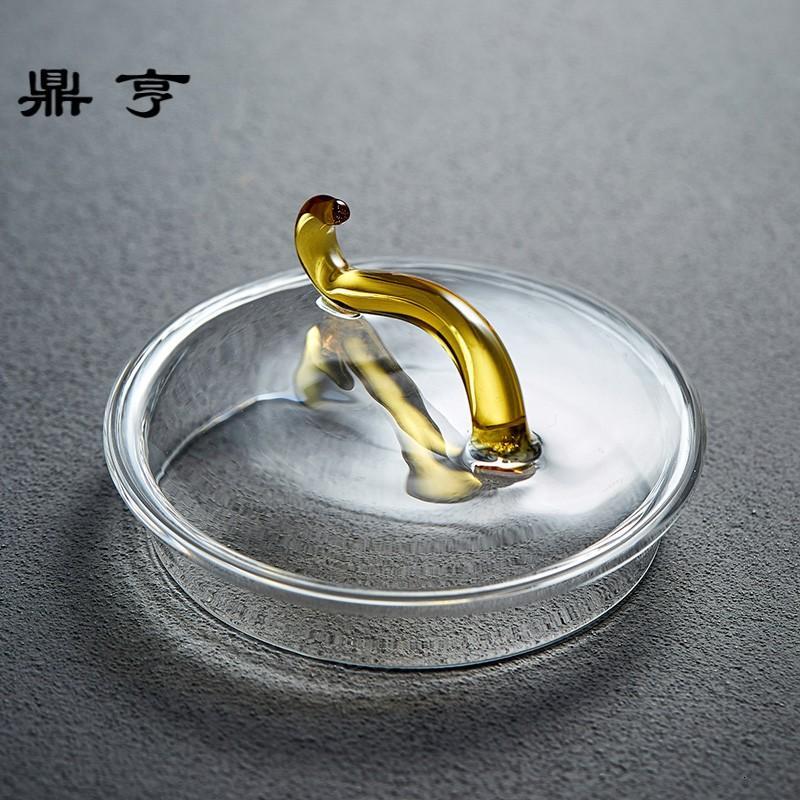 鼎亨彩柄玻璃提梁壶加厚耐热玻璃煮茶壶过滤耐高温水壶泡茶壶