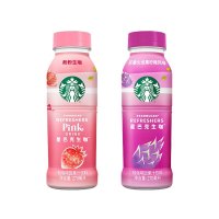 星巴克生咖轻咖啡因粉粉生咖果汁饮料270ml*1瓶草莓椰奶风味