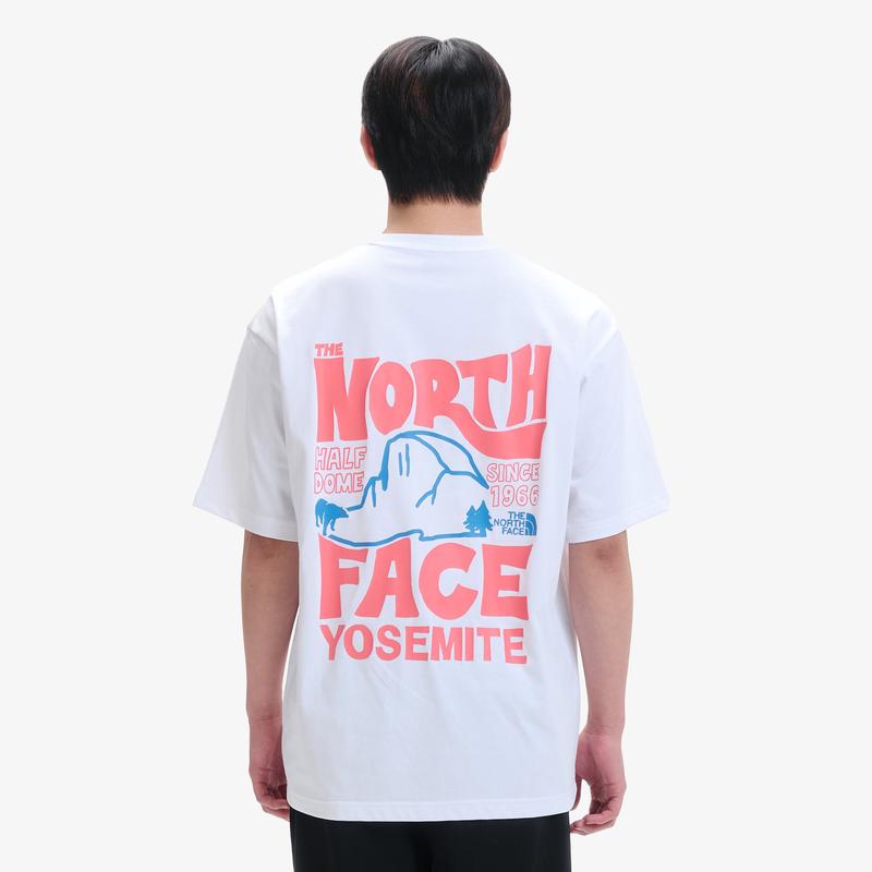 THE NORTH FACE北面中性运动短袖T恤透气速干舒适休闲健身上衣 095M WHITE