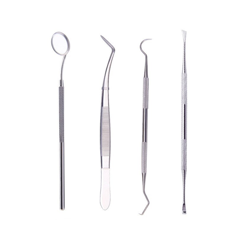 铁盒3件套[探针+锄状+镰状] 牙医工具牙齿清洁腔护理科工具套装去牙渍牙结石牙垢腔镜探