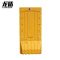 龙盾黄色塑料防撞护栏 注水围挡PE三孔水马隔离墩市政围栏施工组合1800*900mm6公斤全新料