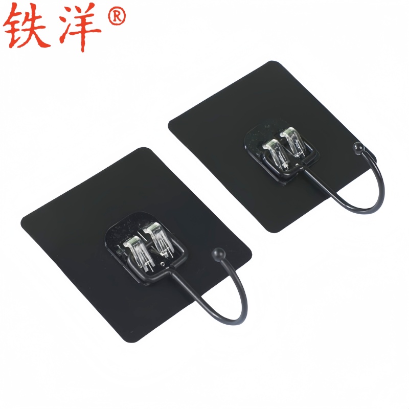 铁洋 挂钩 粘钩 7*7cm 黑色大挂钩 品质款 个高清大图