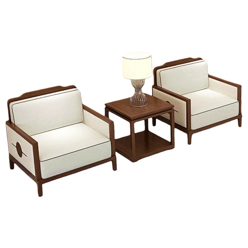 璎蕙 实木沙发1桌2椅 套高清大图