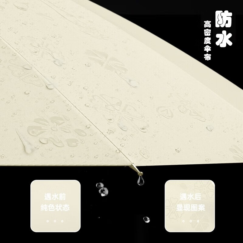 美度(MAYDU)16骨遇水开花雨伞女长柄双人晴雨伞加大自动防风直杆伞M1605高清大图