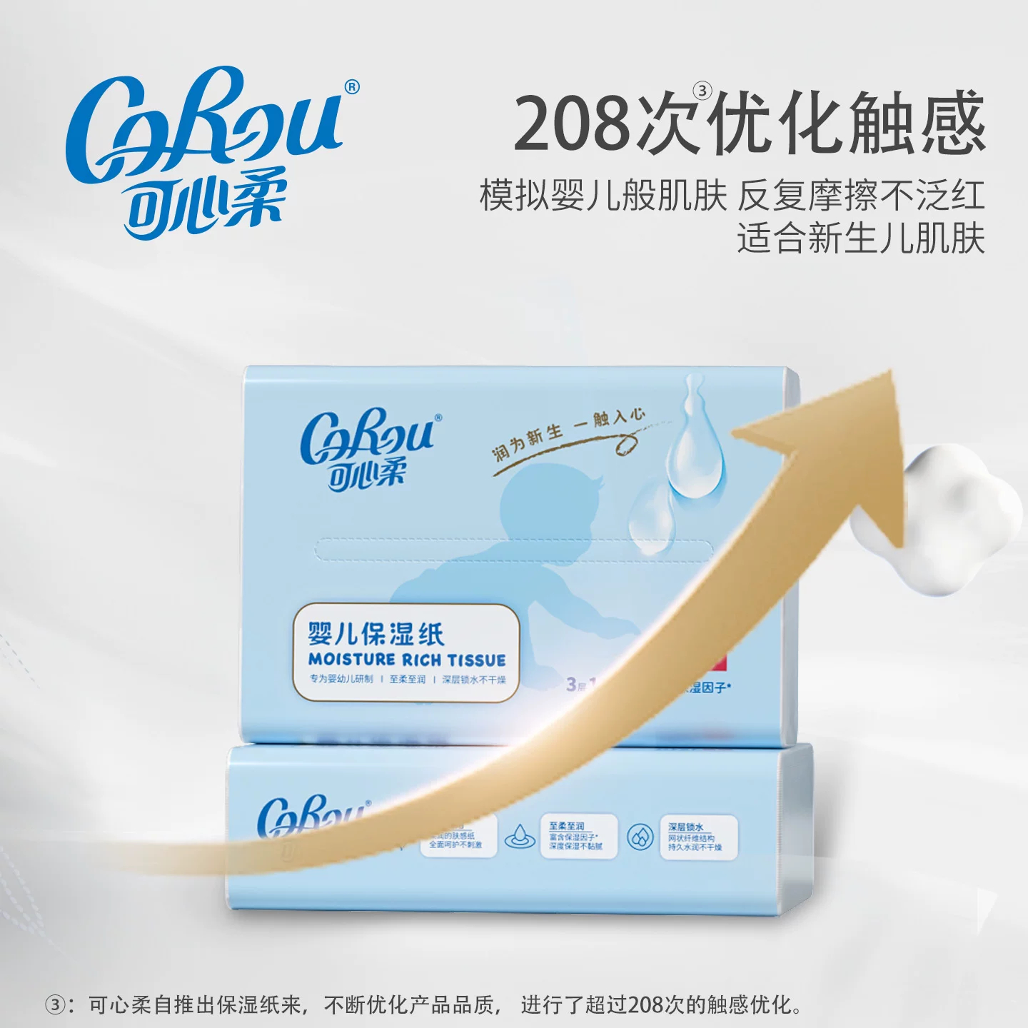 可心柔纸巾V9180-18 130mm*185mm 3层/108抽/18包(箱)高清大图