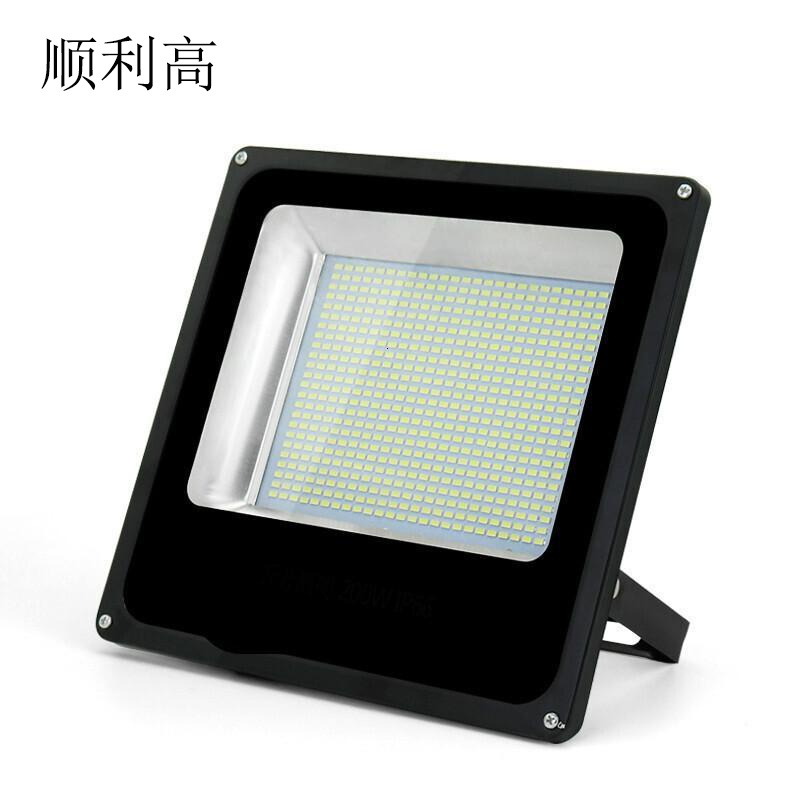 LED投光灯200W户外射灯防水400W室外庭院厂房工厂超亮招牌广告灯