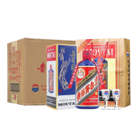 飞天茅台酒 (蓝茅)蓝色茅台53度酱香型白酒 500ml*6瓶 整箱装
