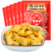 乌江榨菜 脆口榨菜130g*6袋装 重庆乌江榨菜 即食下饭菜 泡菜咸菜酱腌菜 拌饭拌面佐粥小菜
