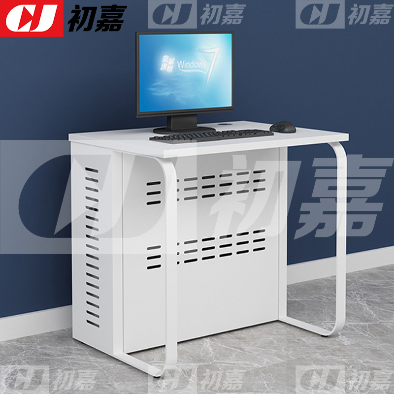 初嘉(CJ)钢架电脑桌培训桌机房电脑桌学习桌课桌 单人位D款
