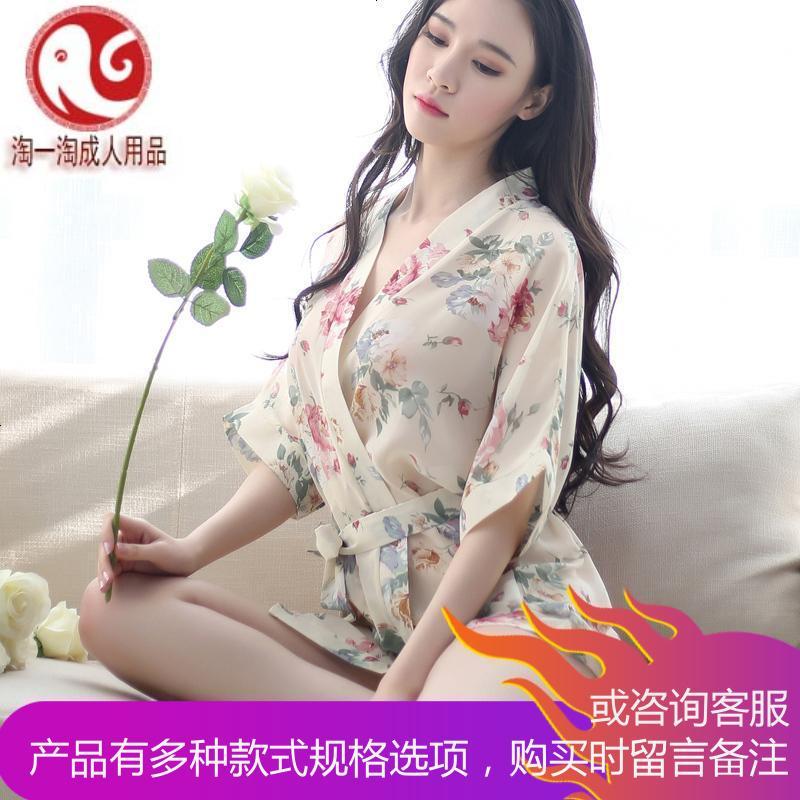 情趣内衣和服透视制服睡衣裙女士透明浴袍sm大码胖mm激情套装