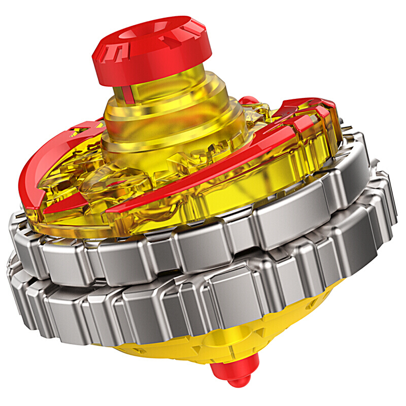 三宝超变战陀玩具竞技陀螺儿童对战圣焰红龙陀螺套装 黄蓝陀螺训练