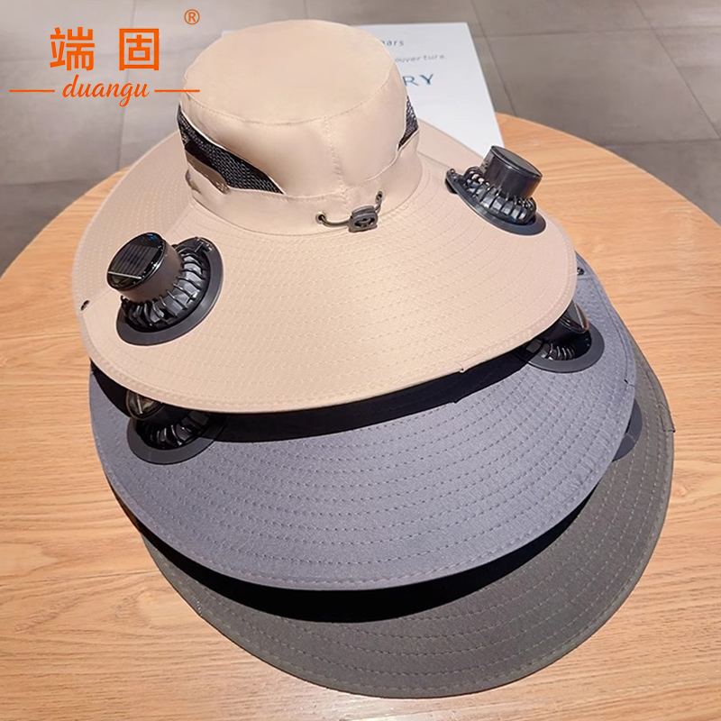 端固 太阳能双风扇帽 TRE 顶高清大图
