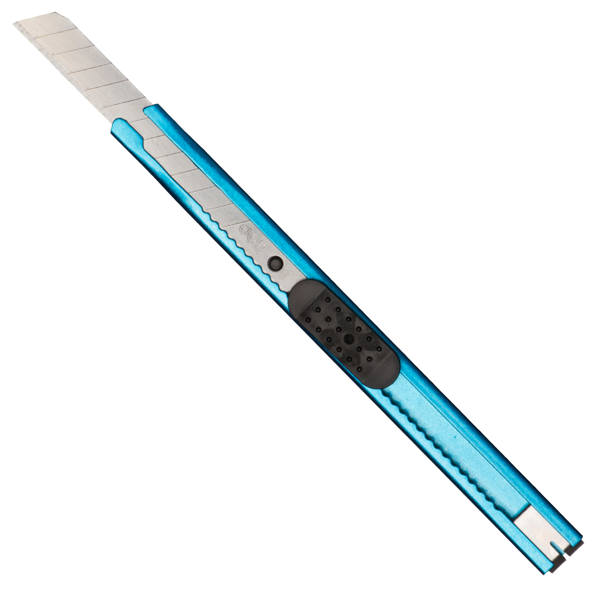 得力 美工刀(浅蓝) 2066 炫彩金属美工刀 小号美工刀 手工刀 裁纸刀（720把起订，低于起订量不发货）高清大图