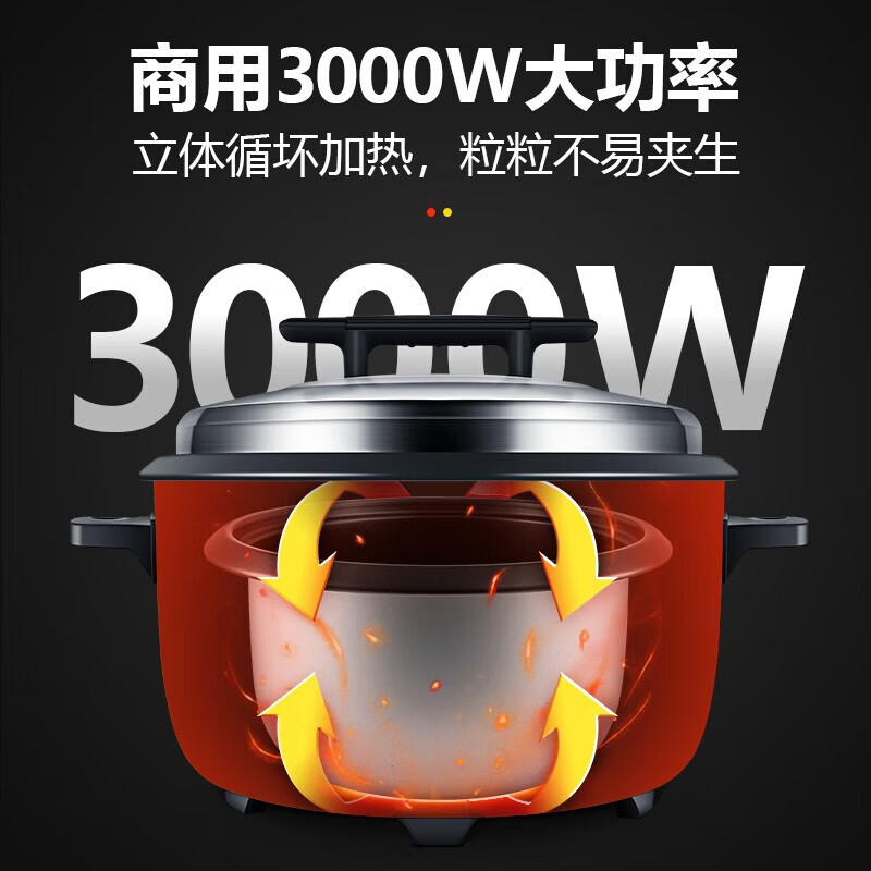 半球商用电饭煲食堂商用大电饭煲电饭锅老式大容量23L±0.5L高清大图