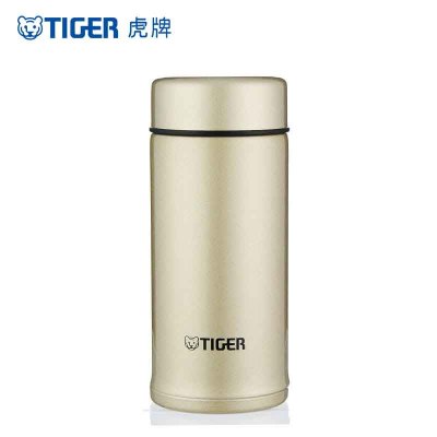 虎牌(tiger)保温杯MMP-A20C香槟金 NH304不锈钢真空杯 商务办公水杯 200毫升