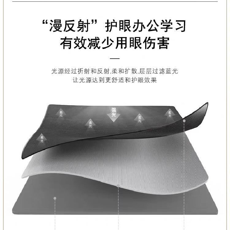伴公式B1280皮革办公桌垫100*50cm深灰高清大图