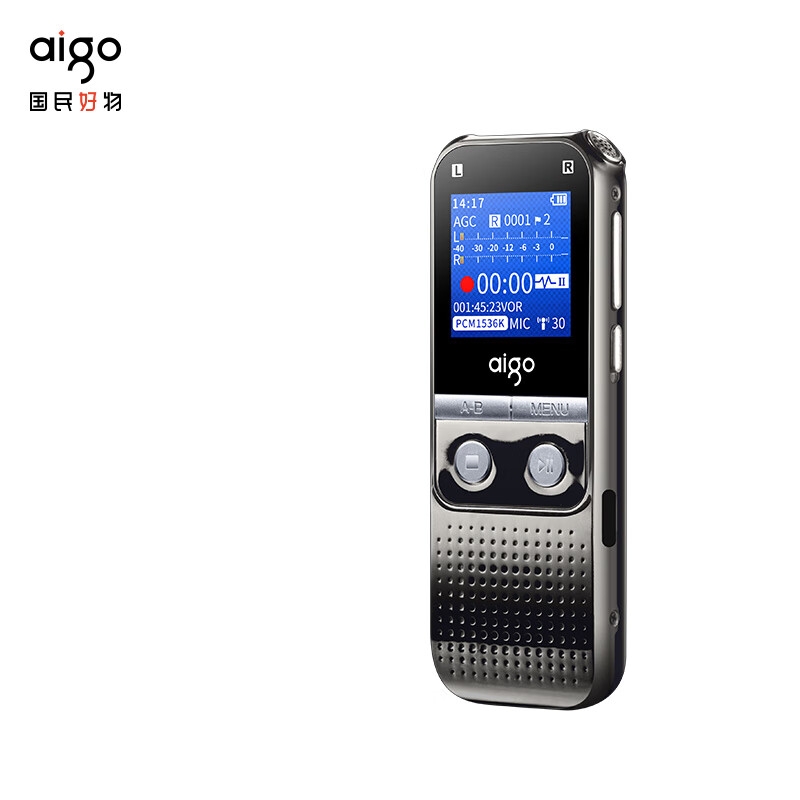 录音笔 爱国者/Aigo R5522 16GB 黑色 20小时