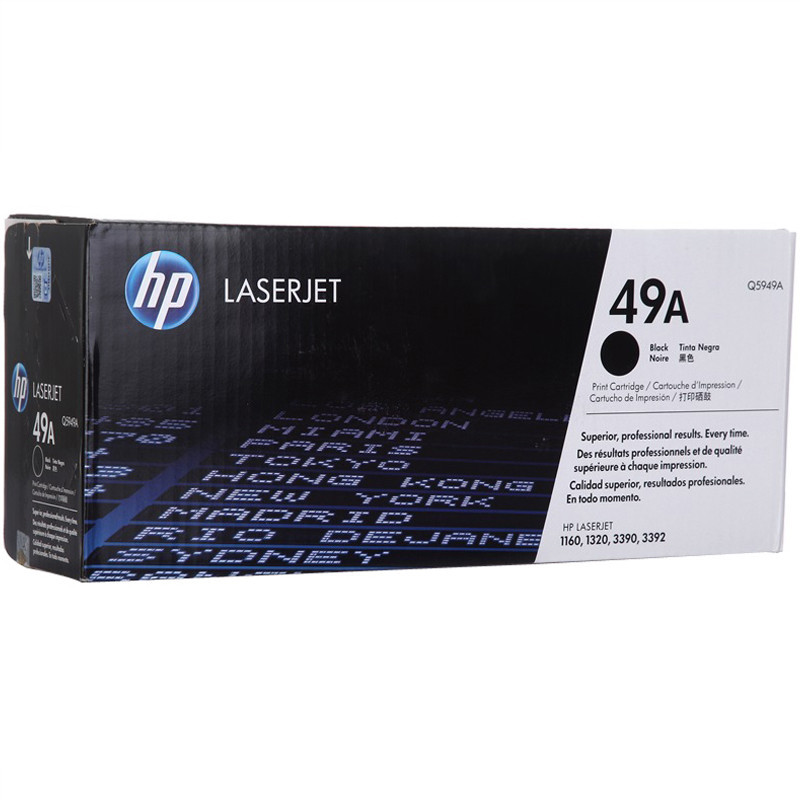 惠普(HP)Q5949A 49A 黑色硒鼓 (适用 HP LaserJet 1160 3390 1320 3392)