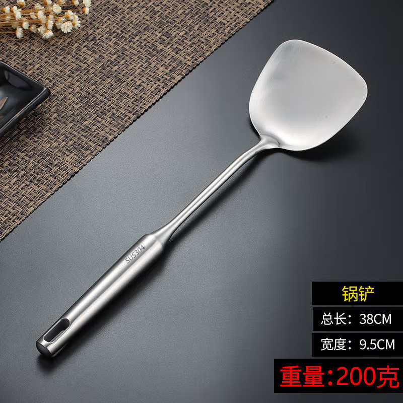 LISM 不锈钢防烫锅铲套装炒菜铲子厨房用品家用炒勺高清大图