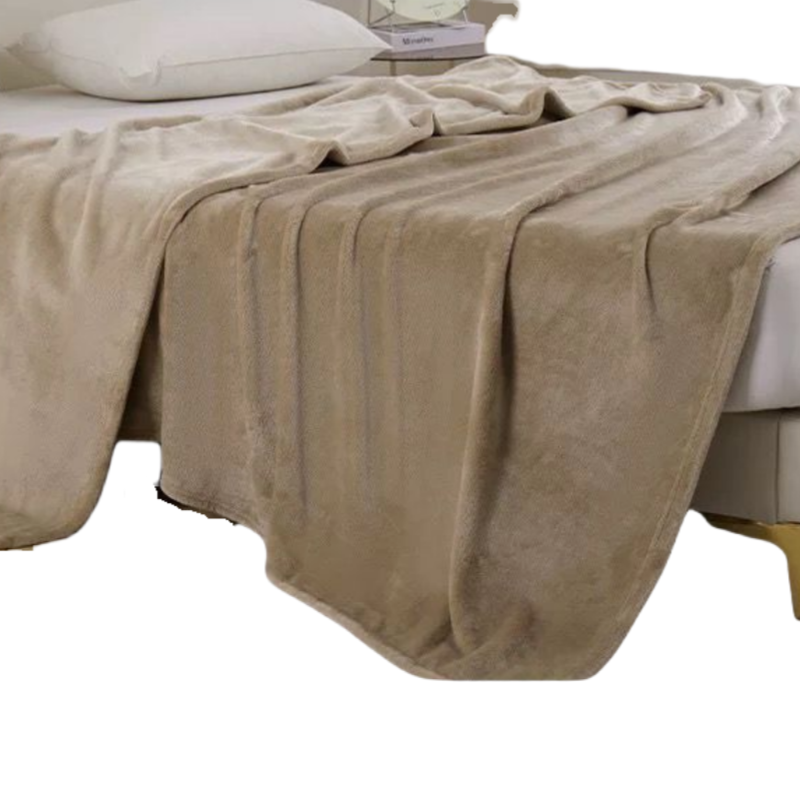 铭思沃毛毯200*230cm条米咖高清大图