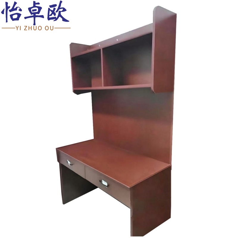 怡卓欧写字桌含置物架1200*500*2000mm张高清大图