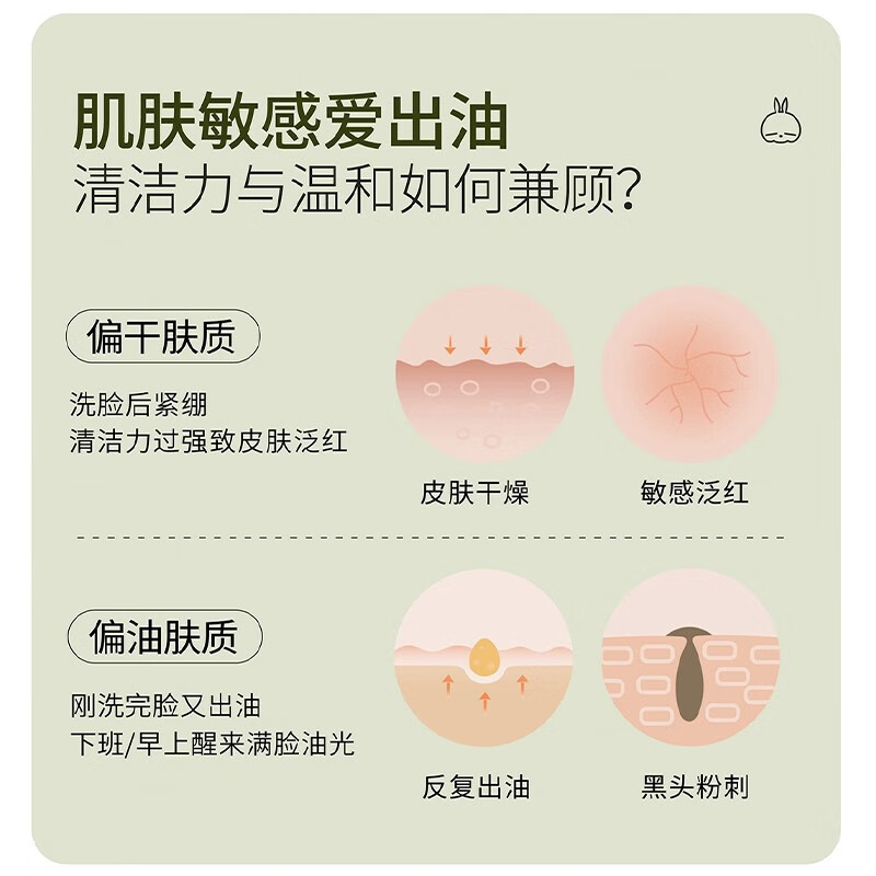 半亩花田净澈氨基酸洁面慕斯300g 控油高清大图