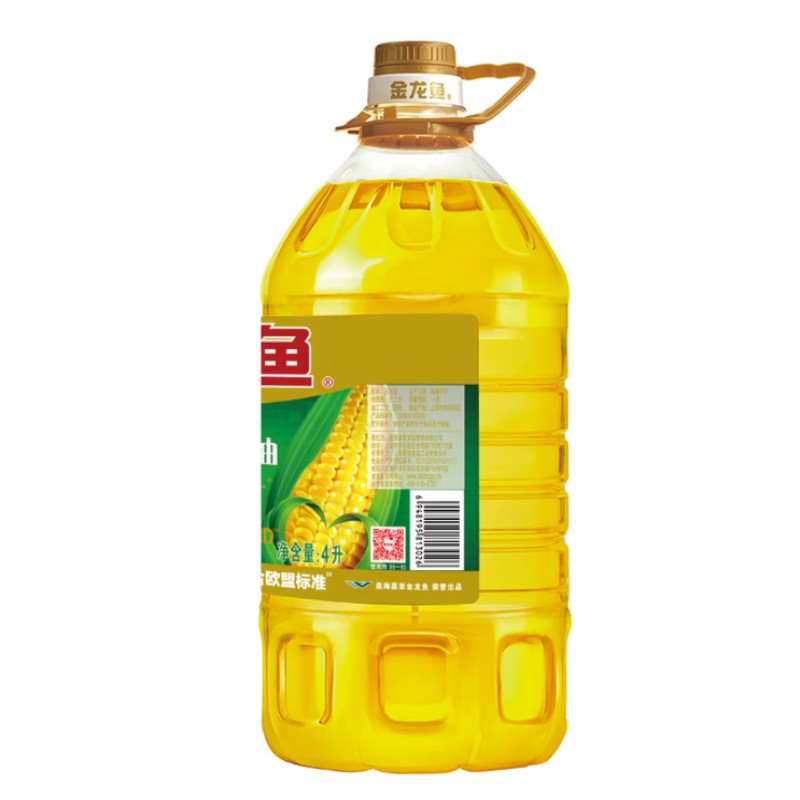 金龙鱼非转基因压金龙鱼食用油 非转基因 玉米油900ml家用厨房烹饪食用油健康营养清香醇厚