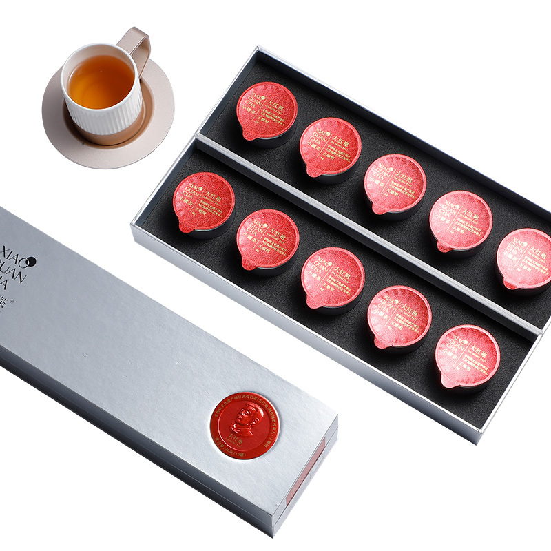 小罐茶特级 乌龙茶银罐大红袍茶叶礼盒10罐装40g