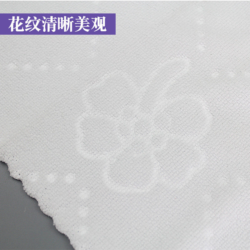 一次性湿毛巾荷花包装25*25cm 100双装高清大图