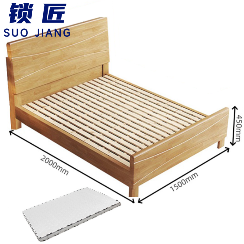 锁匠 公寓床150cm+床垫套高清大图