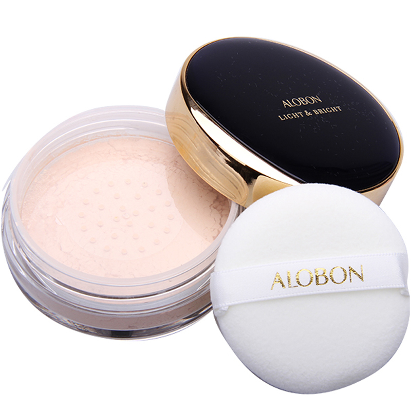 雅邦(ALOBON)丝柔透气定妆蜜粉10g(粉底 粉饼 散粉 定妆控油 遮瑕不油腻)2#自然色