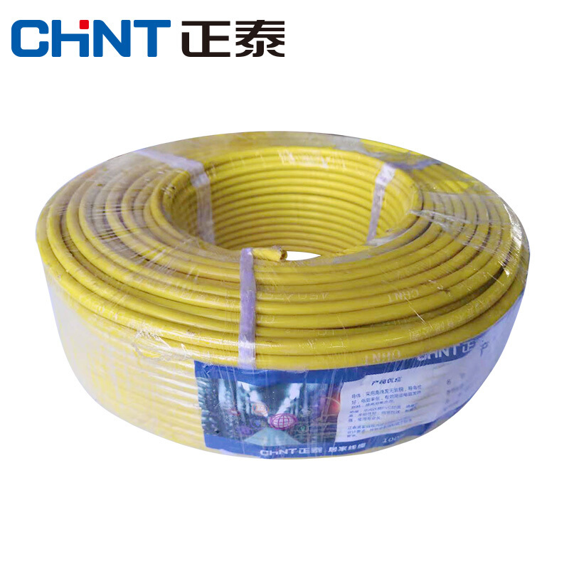 正泰(CHNT) 电线电缆 ZR-BV10平方100米 蓝色多芯阻燃零线 国标家装铜芯硬线 照明电源线